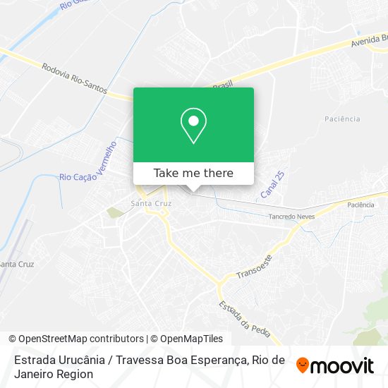 Mapa Estrada Urucânia / Travessa Boa Esperança