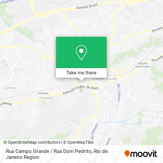 Mapa Rua Campo Grande / Rua Dom Pedrito