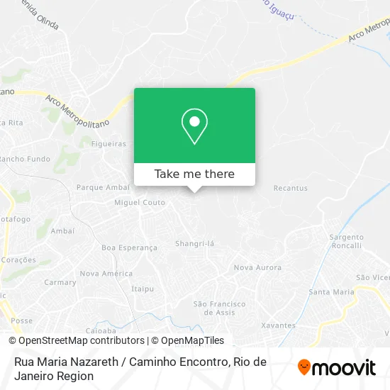 Rua Maria Nazareth / Caminho Encontro map