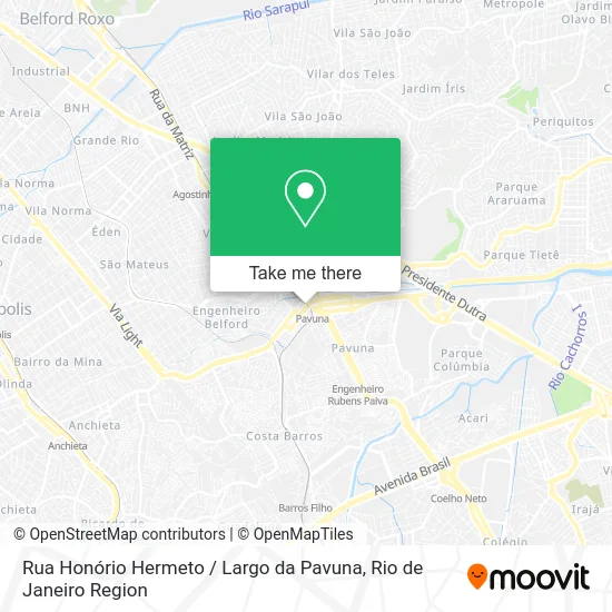 Rua Honório Hermeto / Largo da Pavuna map