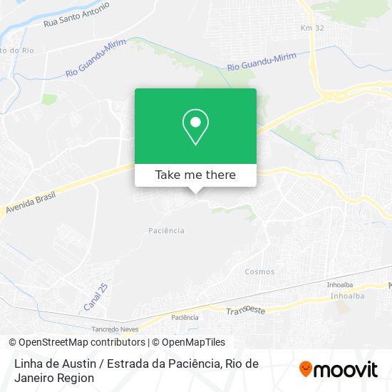 Linha de Austin / Estrada da Paciência map