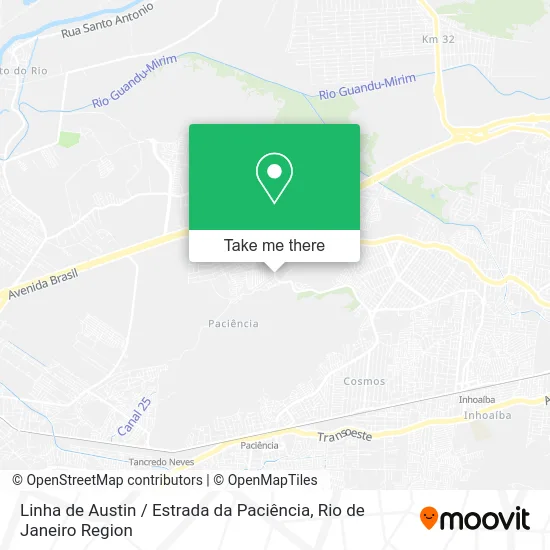 Linha de Austin / Estrada da Paciência map