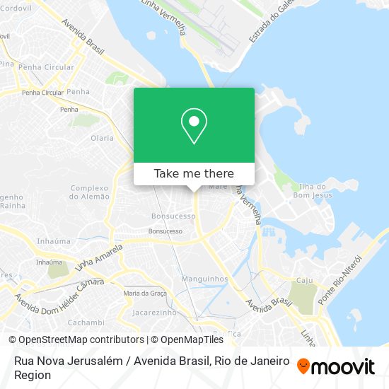 Mapa Rua Nova Jerusalém / Avenida Brasil