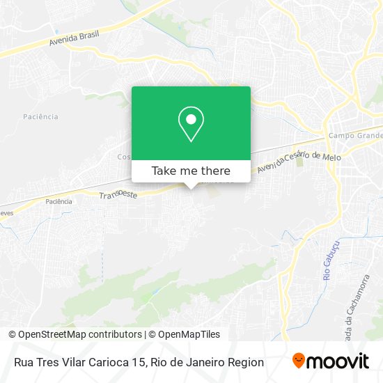 Rua Tres Vilar Carioca 15 map