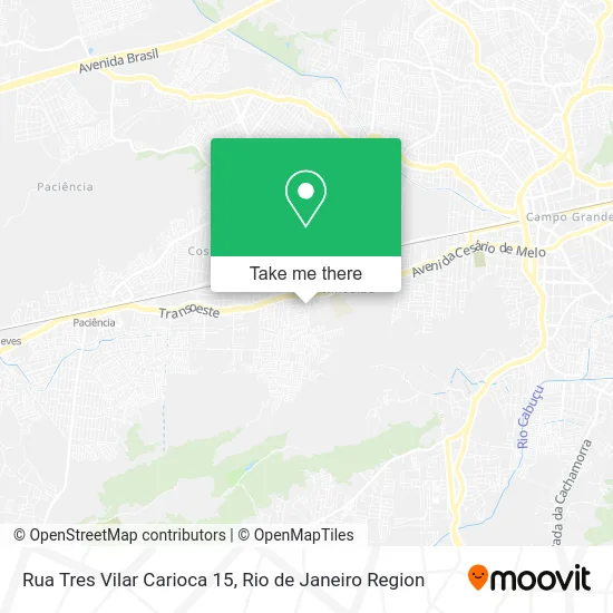 Rua Tres Vilar Carioca 15 map