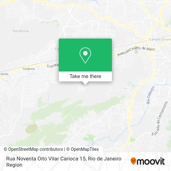 Rua Noventa Oito Vilar Carioca 15 map