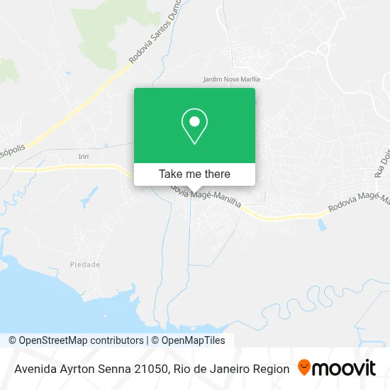 Avenida Ayrton Senna 21050 map