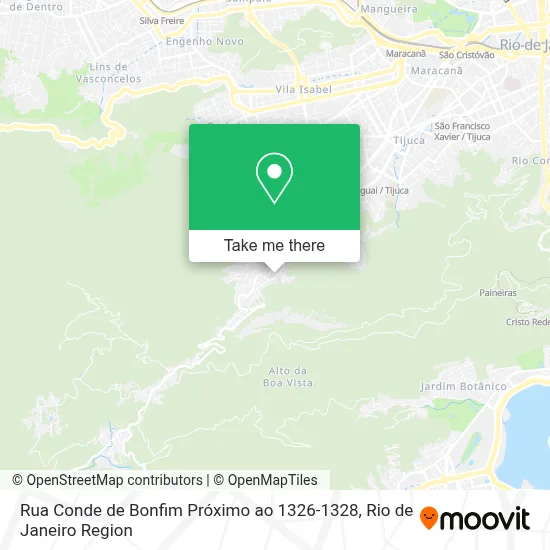 Rua Conde de Bonfim Próximo ao 1326-1328 map
