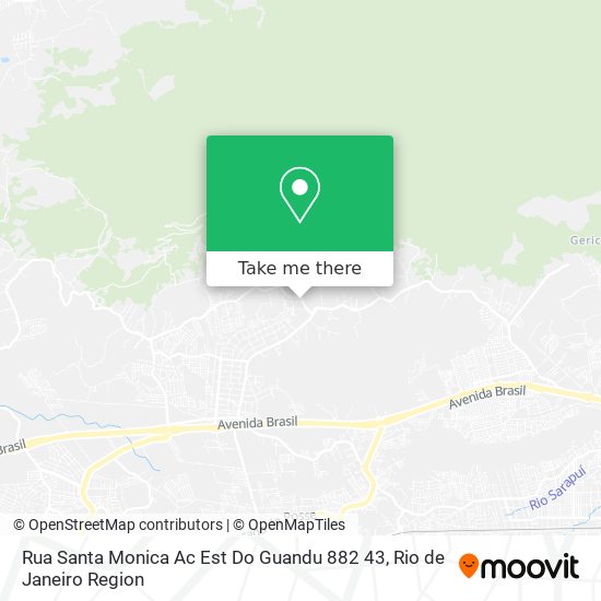 Mapa Rua Santa Monica Ac Est Do Guandu 882 43