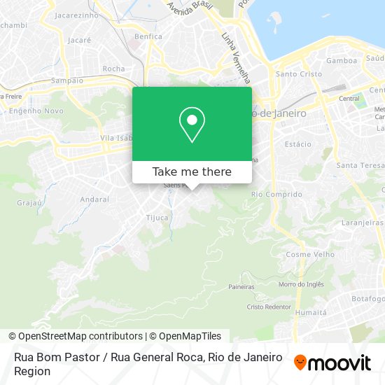 Rua Bom Pastor / Rua General Roca map