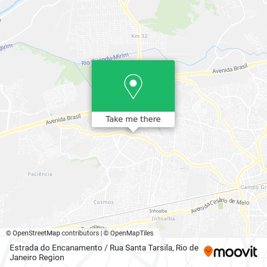 Estrada do Encanamento / Rua Santa Tarsila map
