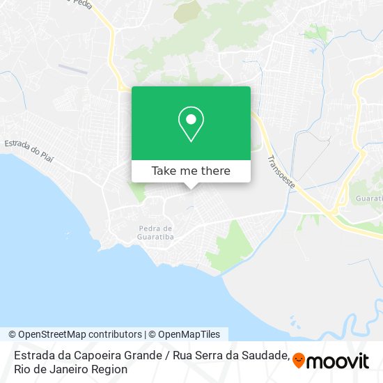 Estrada da Capoeira Grande / Rua Serra da Saudade map