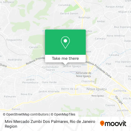 Mini Mercado Zumbi Dos Palmares map