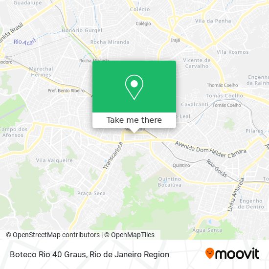 Boteco Rio 40 Graus map
