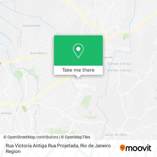 Rua Victoria Antiga Rua Projetada map