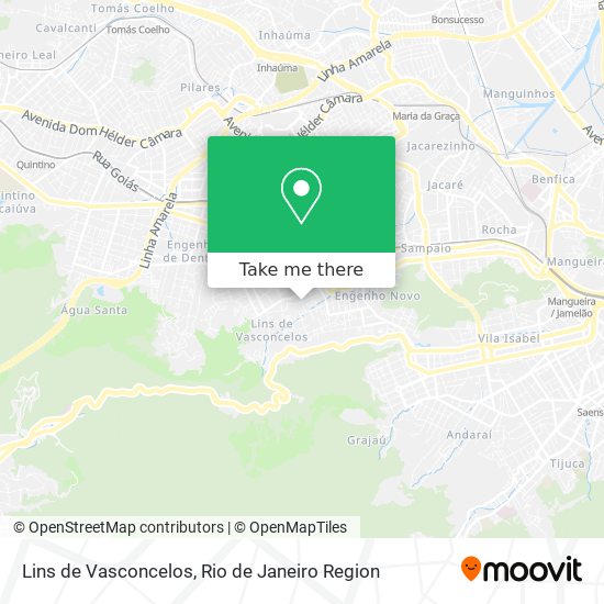 Lins de Vasconcelos map