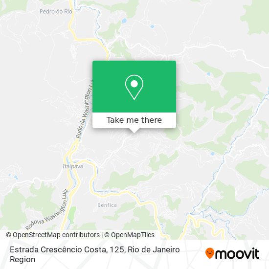 Estrada Crescêncio Costa, 125 map