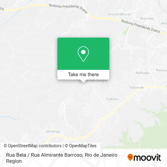 Rua Bela / Rua Almirante Barroso map
