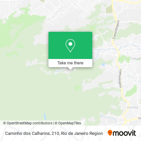 Caminho dos Calharins, 210 map