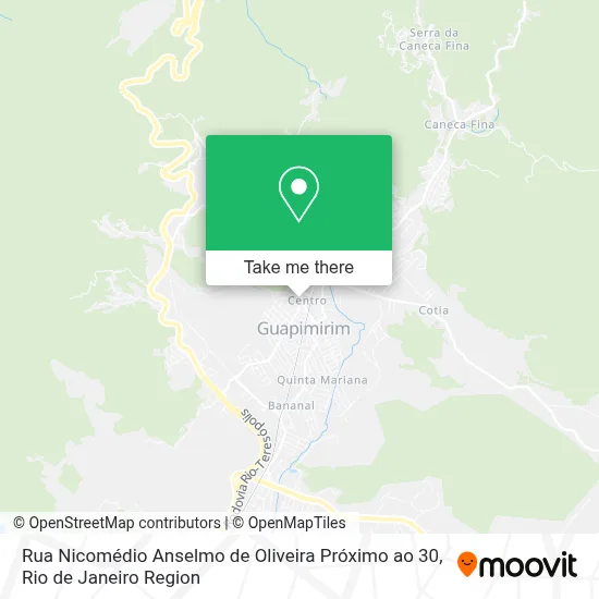 Rua Nicomédio Anselmo de Oliveira Próximo ao 30 map