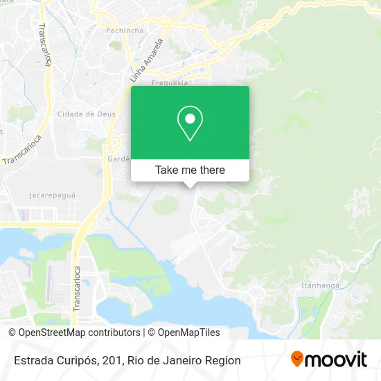 Estrada Curipós, 201 map