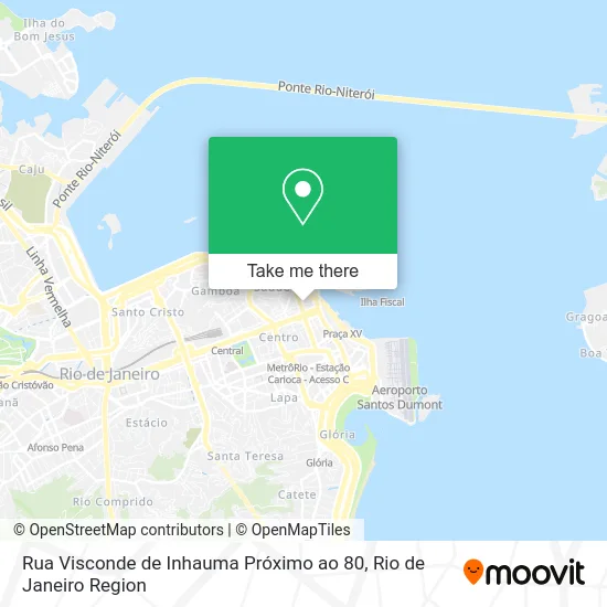 Rua Visconde de Inhauma Próximo ao 80 map