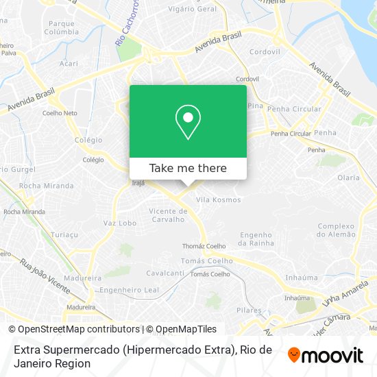 Mapa Extra Supermercado (Hipermercado Extra)