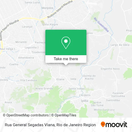 Rua General Segadas Viana map