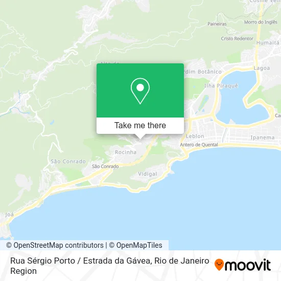 Rua Sérgio Porto / Estrada da Gávea map