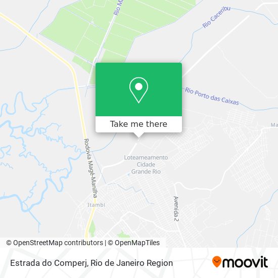 Estrada do Comperj map