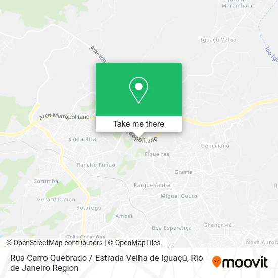 Rua Carro Quebrado / Estrada Velha de Iguaçú map