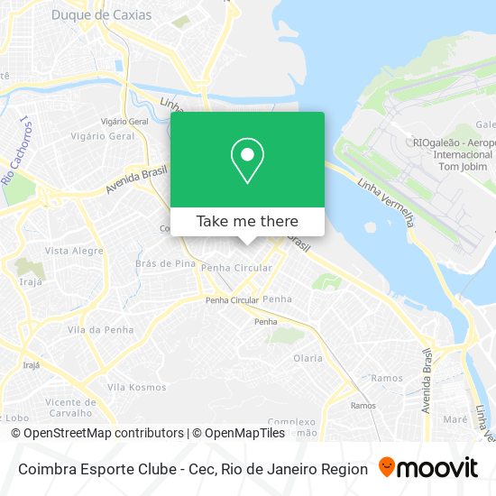 Mapa Coimbra Esporte Clube - Cec