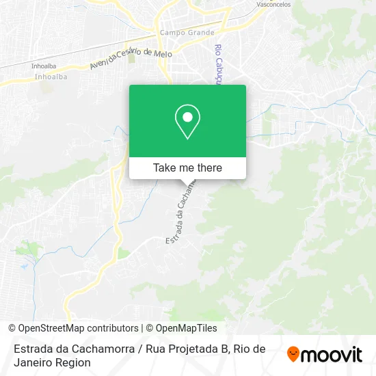 Estrada da Cachamorra / Rua Projetada B map