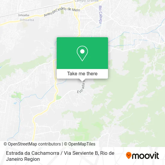 Estrada da Cachamorra / Via Serviente B map