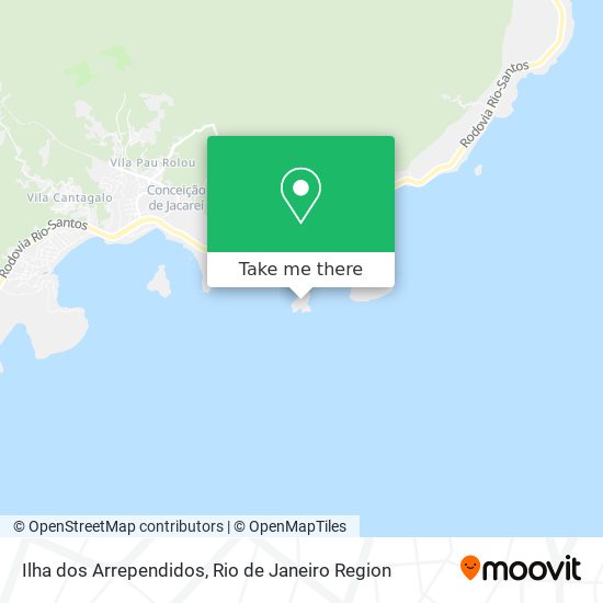 Ilha dos Arrependidos map