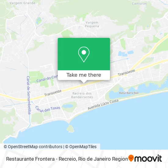Restaurante Frontera - Recreio map