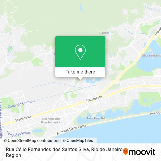 Rua Célio Fernandes dos Santos Silva map