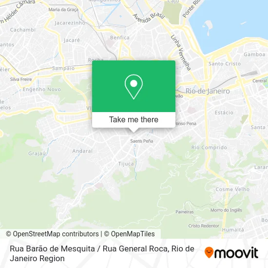 Rua Barão de Mesquita / Rua General Roca map