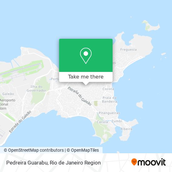 Pedreira Guarabu map