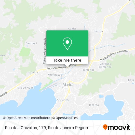 Mapa Rua das Gaivotas, 179