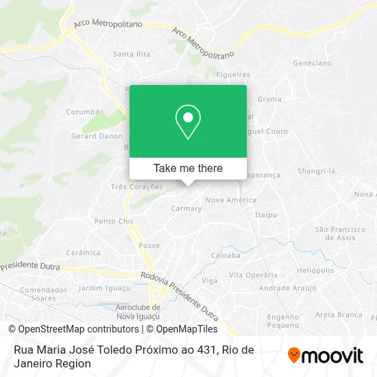 Rua Maria José Toledo Próximo ao 431 map