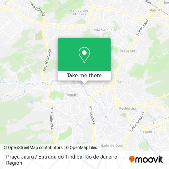 Mapa Praça Jauru / Estrada do Tindiba