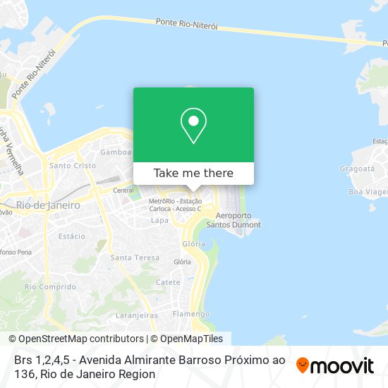 Mapa Brs 1,2,4,5 - Avenida Almirante Barroso Próximo ao 136