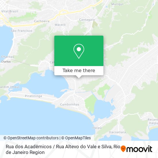 Mapa Rua dos Acadêmicos / Rua Altevo do Vale e Silva