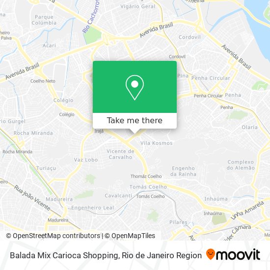 Mapa Balada Mix Carioca Shopping