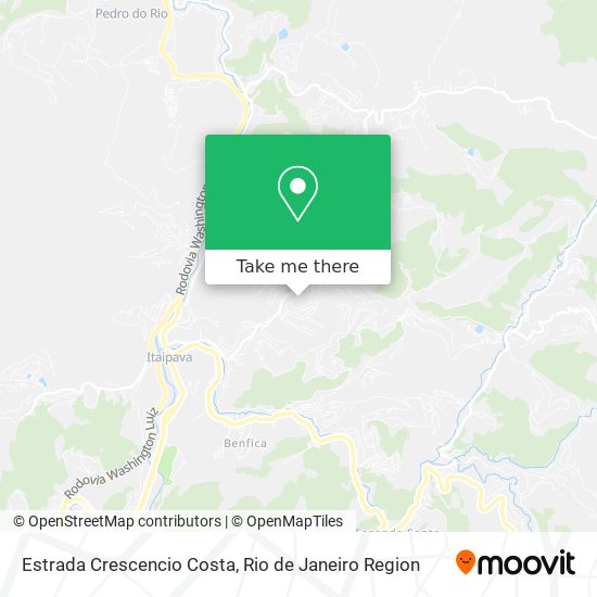 Estrada Crescencio Costa map