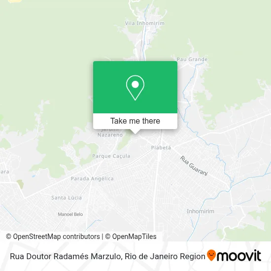 Rua Doutor Radamés Marzulo map