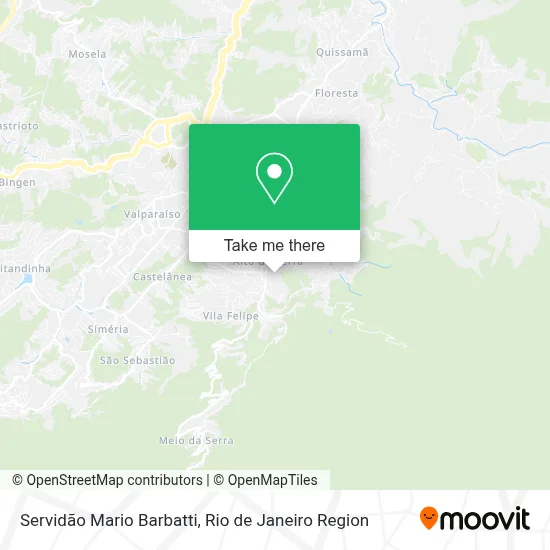 Servidão Mario Barbatti map