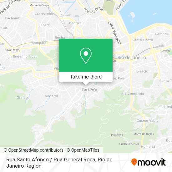 Rua Santo Afonso / Rua General Roca map
