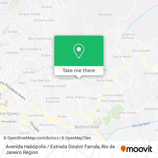 Mapa Avenida Heliópolis / Estrada Doutor Farrula